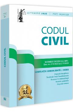 Coperta cărții Codul civil Septembrie 2025 - Dan Lupascu