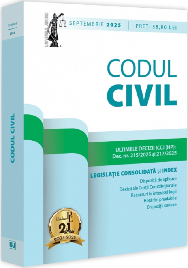 Codul civil Septembrie 2025 - Dan Lupascu