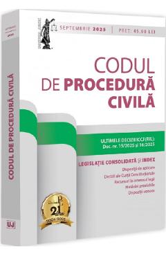 Coperta cărții Codul de procedura civila. Septembrie 2025 - Dan Lupascu