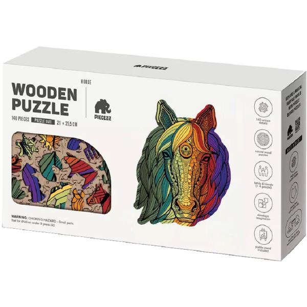 Puzzle 140 din lemn: Cal