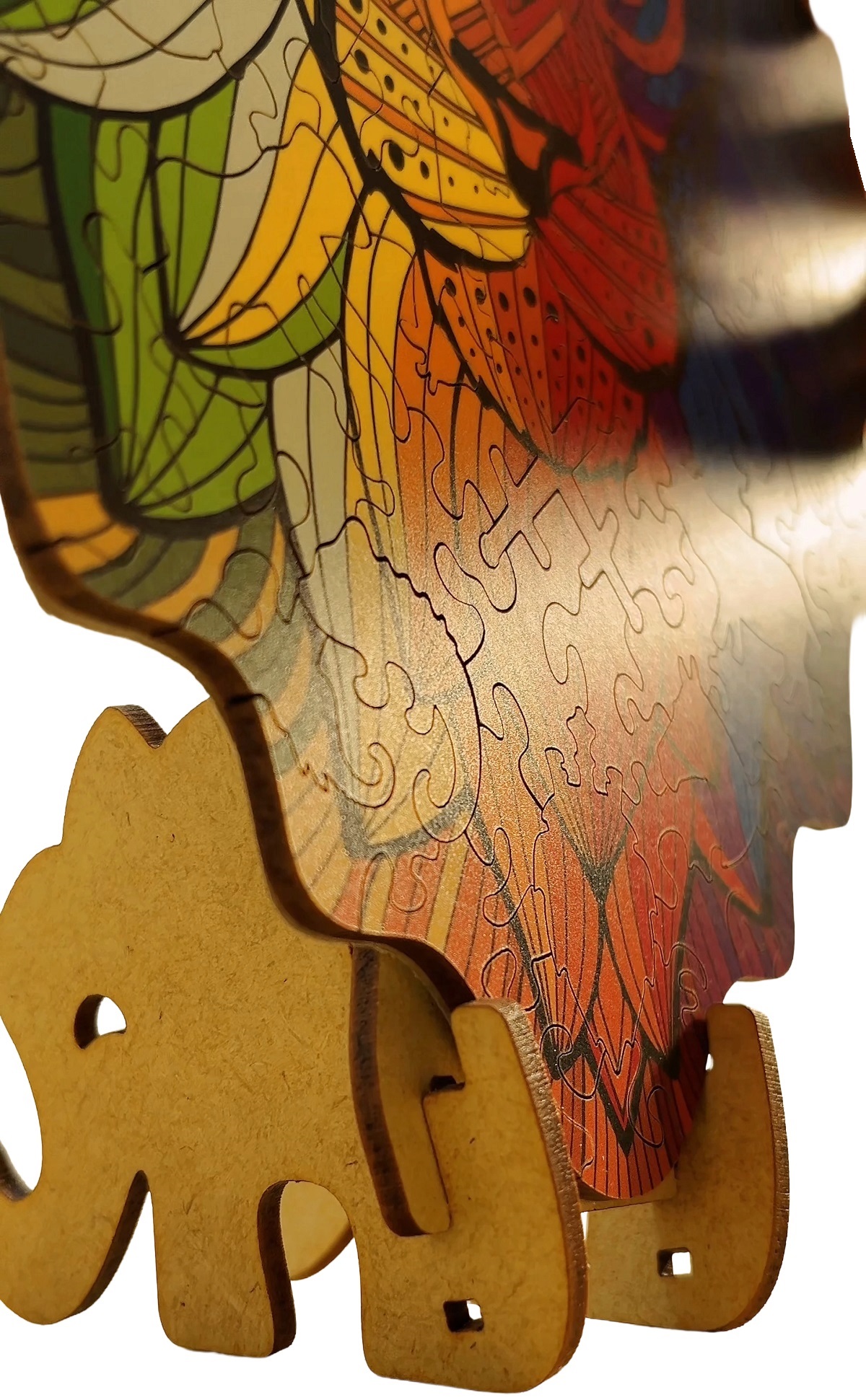 Puzzle 140 din lemn: Leu