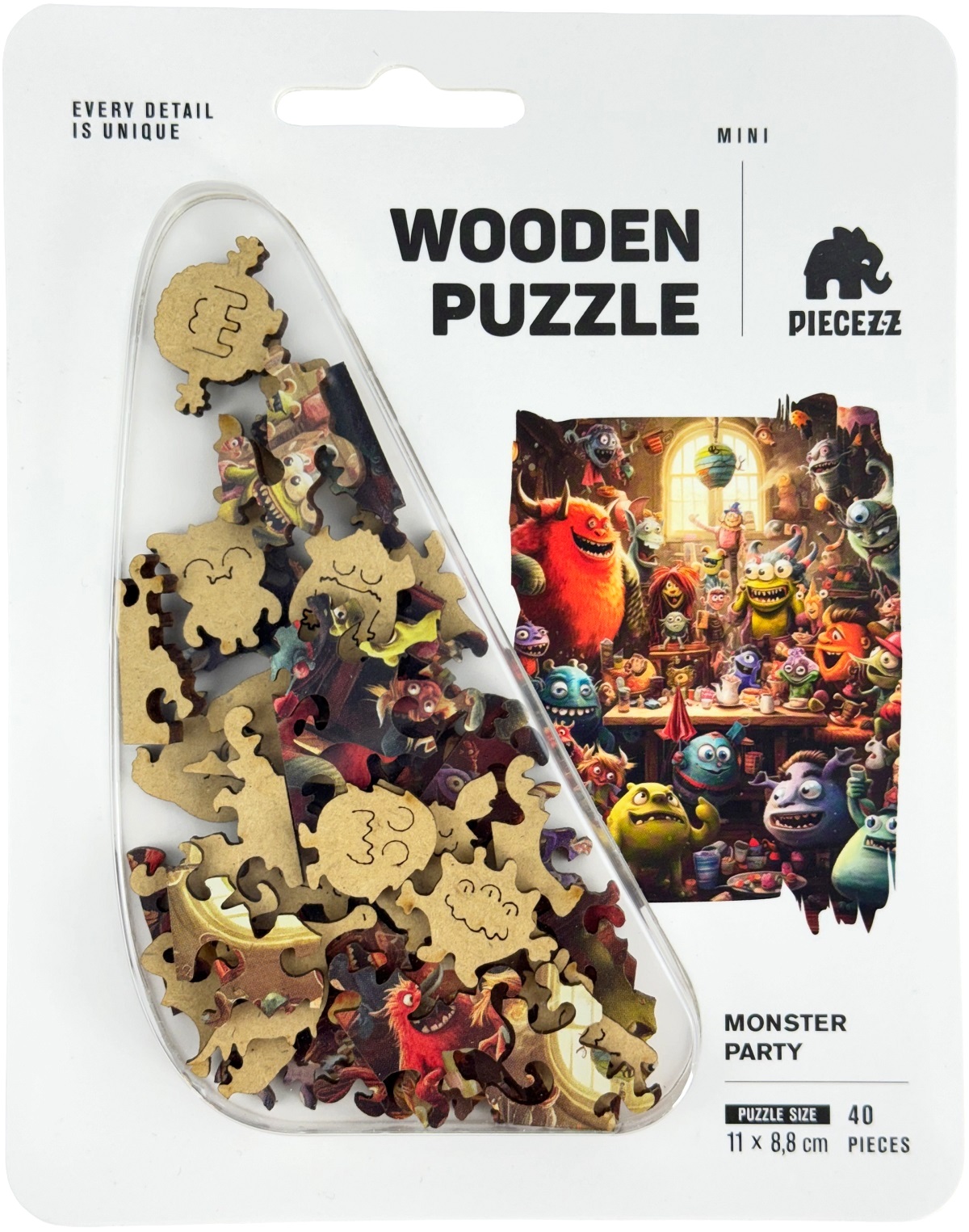 Puzzle 40 din lemn: Monster Party
