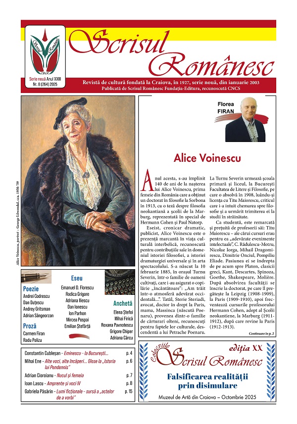 Revista Scrisul Romanesc Nr.8 din 2025