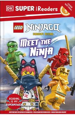 Coperta cărții 'DK Super Readers Level 1 LEGO Ninjago Dragons Rising Meet the Ninja -'