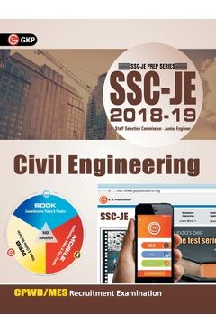 Coperta cărții 'SSC JE (CPWD/MES) Civil Engineering for Junior Engineers Recruitment Examination 2018-19 -'