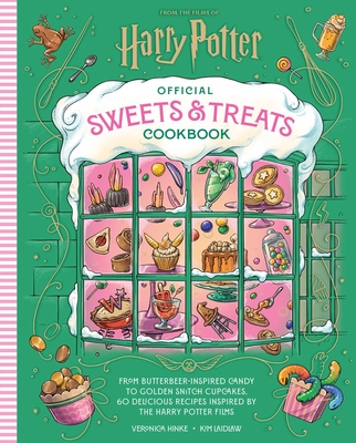 Coperta cărții 'Harry Potter Sweets and Treats Cookbook [Official Cookbook]: From Butterbeer-Inspired Candy to Golden Snitch Cupcakes,'