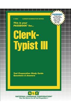 Coperta cărții 'Clerk-Typist III -'