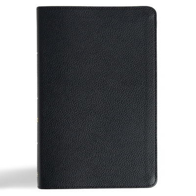 CSB Thinline Bible, Anglicised Edition, Black Genuine Leather - 