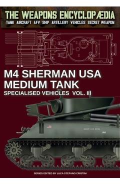 Coperta cărții 'M4 Sherman medium tank - Specialised vehicles Vol. III - Luca Stefano Cristini'