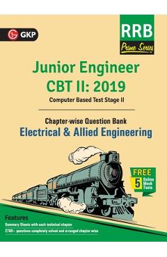 Coperta cărții 'RRB (Railway Recruitment Board) Prime Series 2019: Junior Engineer CBT 2 - Chapter-wise and Topic-Wise Question Bank -'