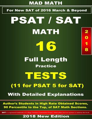 2018 PSAT-SAT Math 16 Tests - John Su