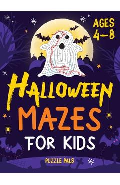 Poza produsului Halloween Mazes For Kids: Spooky And Fun Mazes For Kids Ages 4 - 8 - Puzzle Pals