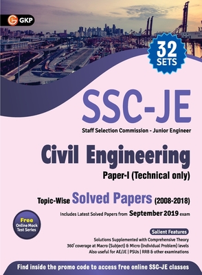 Ssc 2020: Junior Engineer Paper I - Civil Engineering - Topic-Wise Solved Papers 2008-2018 -