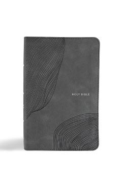 Poza produsului CSB Single-Column Compact Bible, Digital Study Edition, Charcoal Leathertouch - 
