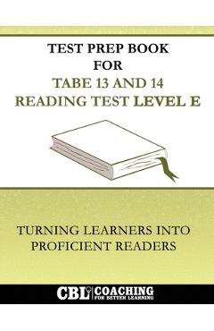 Coperta cărții 'Test Prep Book For TABE 13 and 14 Reading Test Level E -'