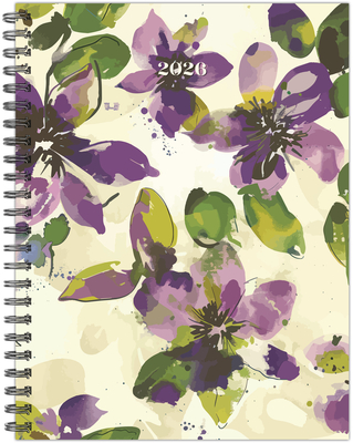 Watercolor Floral 2026 6.5 X 8.5 Weekly Monthly Softcover Planner - 