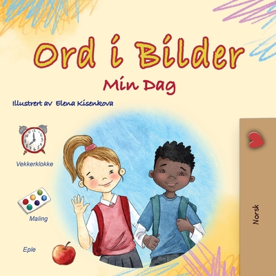 Words in Pictures - My Day (Norwegian Children's Book) - Kidkiddos Books