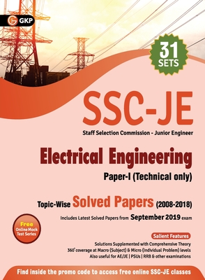 Ssc 2020: Junior Engineer Paper I - Electrical Engineering - Topic-Wise Solved Papers 2008-2018 -