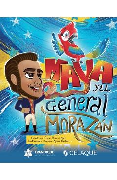 Coperta cărții 'Maya y el general Morazán - Óscar Flores López'