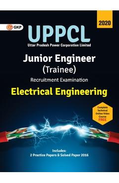 Coperta cărții 'UPPCL (Uttar Pradesh Power Corporation Ltd.) 2020: Junior Engineer (Trainee) - Electrical Engineering -'