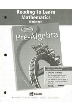 Coperta cărții 'Pre-Algebra Reading to Learn Mathematics Workbook -'