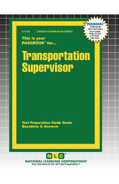 Coperta cărții 'Transportation Supervisor -'