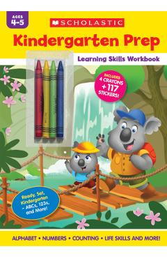 Coperta cărții 'Kindergarten Prep Learning Skills Workbook -'