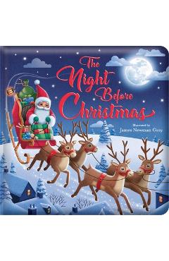 Poza produsului The Night Before Christmas: Padded Board Book: Picture Storybook - James Newman Gray
