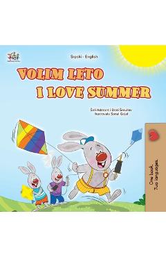 Coperta cărții 'I Love Summer (Serbian English Bilingual Children's Book-Latin Alphabet) - Shelley Admont'