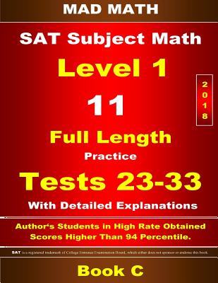 2018 SAT Subject Level 1 Book C Tests 23-33 - John Su
