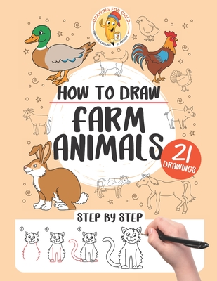 How to draw farm animals: 21 step-by-step - Gaelle Pecoraro