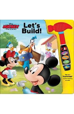 Coperta cărții 'Disney Mickey & Friends: Let's Build! Sound Book [With Battery] -'