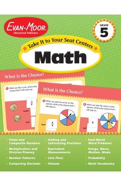 Coperta cărții 'Take It to Your Seat: Math Centers, Grade 5 Teacher Resource -'