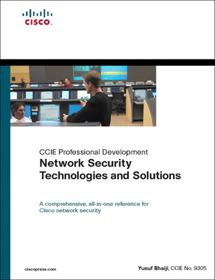 Coperta cărții 'Network Security Technologies and Solutions (CCIE Professional Development Series) - Yusuf Bhaiji'