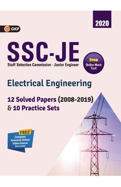 Coperta cărții 'Ssc Je 2020: Electrical Engineering - Solved Paper & Practice Sets -'