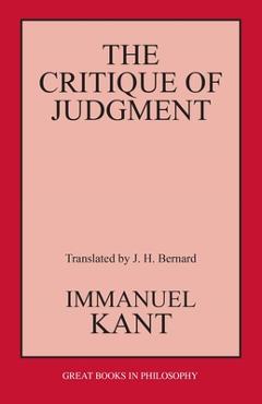Coperta cărții 'Critique of Judgment - Immanuel Kant'