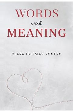 Coperta cărții 'Words with Meaning - Clara Iglesias Romero'
