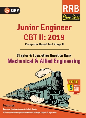 Coperta cărții 'RRB (Railway Recruitment Board) Prime Series 2019: Junior Engineer CBT 2 - Chapter-wise and Topic-Wise Question Bank -'