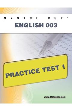 Coperta cărții 'NYSTCE CST English 003 Practice Test 1 - Sharon A. Wynne'