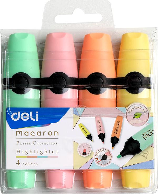 Set 4 evidentiatoare. Pastel macarons