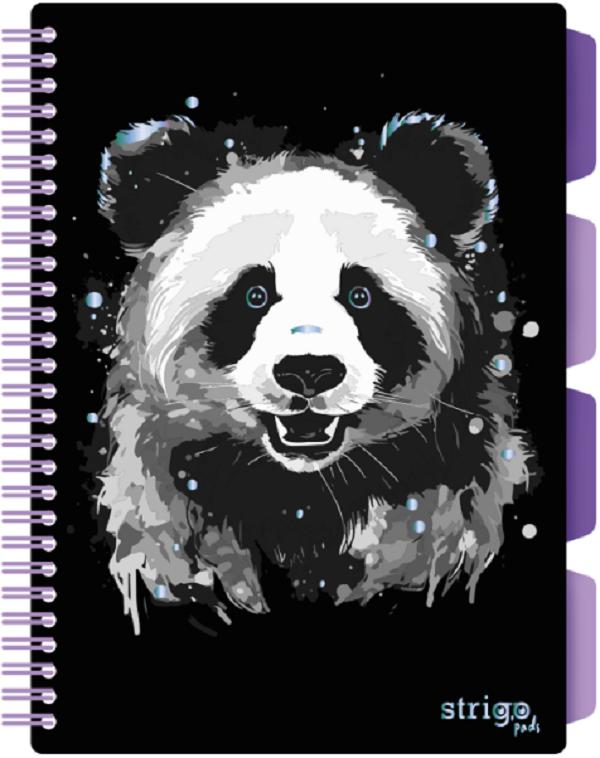 Caiet dictando cu spirala si separatoare: Panda