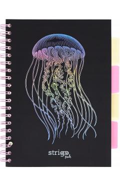 Imaginea produsului 'Caiet matematică cu spirală și separatoare: Meduza'