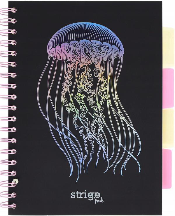 Caiet matematica cu spirala si separatoare: Meduza
