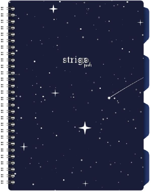 Caiet matematica cu spirala si separatoare: Sky