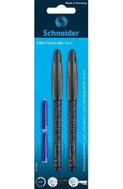 Imaginea produsului 'Stilou negru + Roller Opus + 2 rezerve'