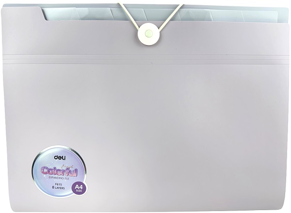 Mapa plastic cu elastic 7 separatoare. Mov