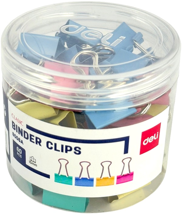 Clipsuri metalice 15 mm color: 60 de bucati