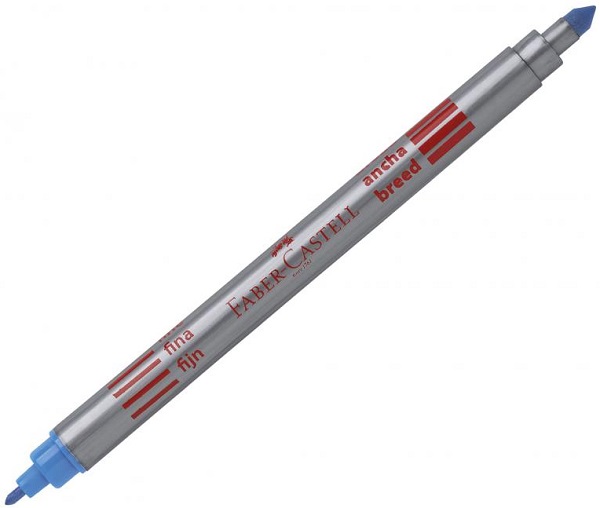 Set carioci 10 culori cu 2 capete. Faber-Castell
