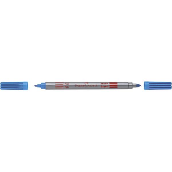 Set carioci 10 culori cu 2 capete. Faber-Castell