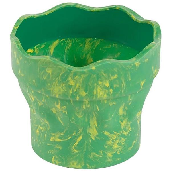 Pahar apa pentru pictura. Verde marmorat